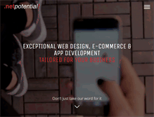 Tablet Screenshot of netpotential.co.nz
